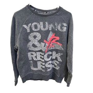 Y‎ & R Block Crew Mens Gray Pullover Sweatshirt Size L